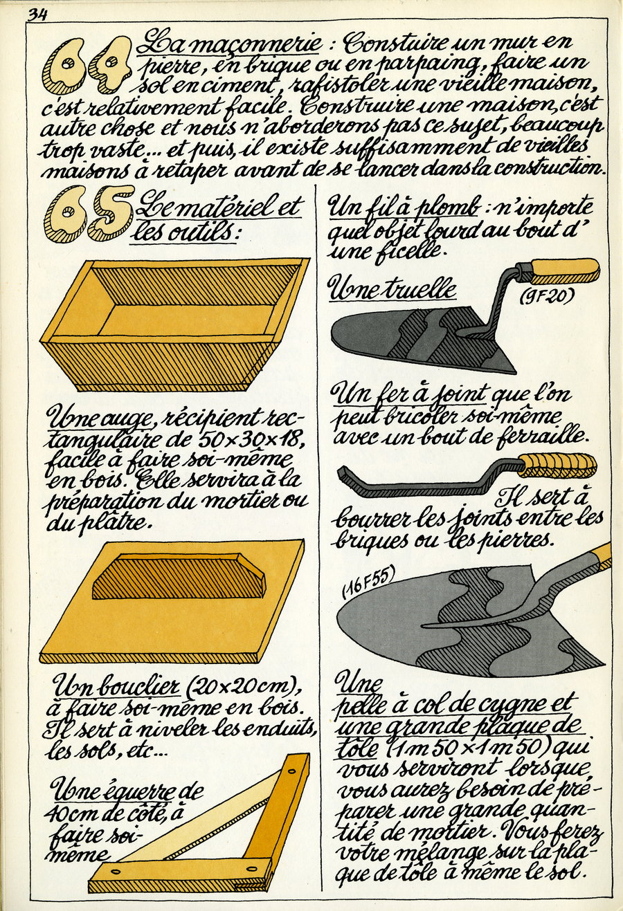 Savoir revivre - 63 - le matériel et les outils de menuiserie