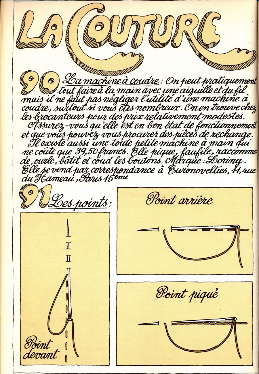 90 - la machine à coudre - 91 - les points