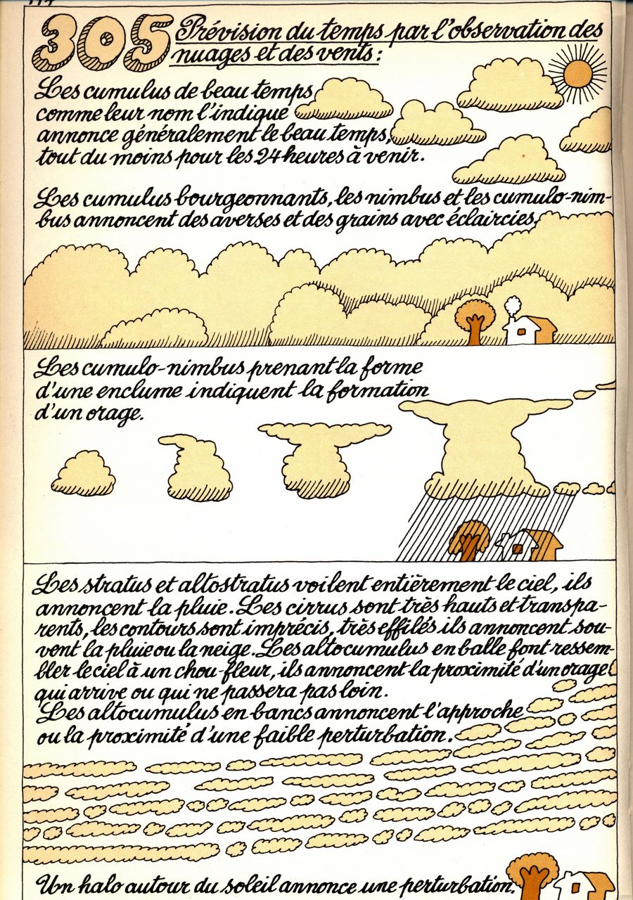 305 - prévision du temps par l'observationdes nuages et des vents